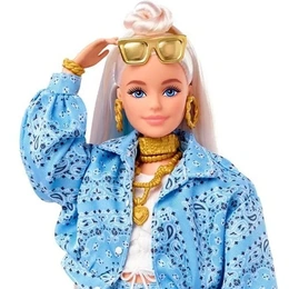 Кукла Barbie Extra Блондинка в голубом костюме - Сүрөт 5