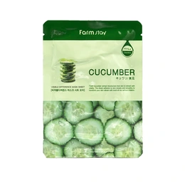 Тканевая маска с экстрактом огурца FarmStay Visible Difference Mask Sheet Cucumber, 23 мл - Сүрөт 1