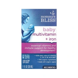 Добавка Mommy’s Bliss Baby Multivitamin + Iron, 30 мл - Сүрөт 1