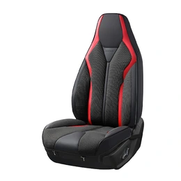 Комплект автомобильных чехлов на сидения ARIBA, черно-красный, 5 мест - Сүрөт 1