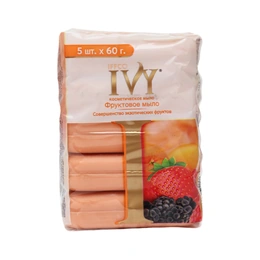 Мыло косметическое Iffco Ivy фруктовое, 5 шт*60 г - Сүрөт 1