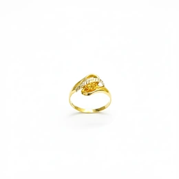 Кольцо в желтом золоте 585, размер 18, вес 1,59 г - Сүрөт 1