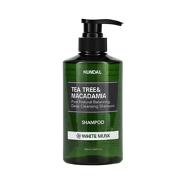 Шампунь против перхоти Tea Tree & Macadamia Deep Cleansing Shampoo White Musk Kundal, 500 мл - Сүрөт 1