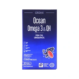 Добавка ORZAX Ocean Omega-3 & QH, 30 капсул - Сүрөт 1