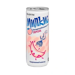 Напиток Lotte Milkis персик, 250 мл - Сүрөт 1