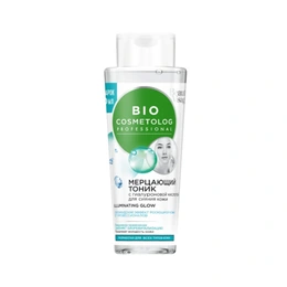 Мерцающий тоник для лица Bio Cosmetolog с гиалуроновой кислотой для сияния кожи, 260 мл - Сүрөт 1