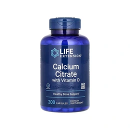Добавка Life Extension Calcium Citrate, 200 капсул - Сүрөт 1