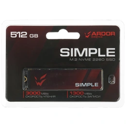 SSD M.2 накопитель ARDOR GAMING Simple SI512TSHI 512 ГБ - Сүрөт 6