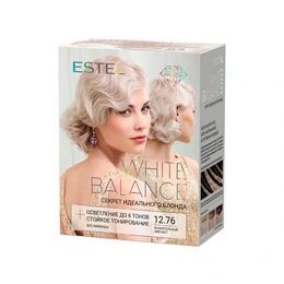 Набор для волос Estel White Balance Секрет идеального блонда, Тон 12.76 Волнительный Аметист - Сүрөт 1