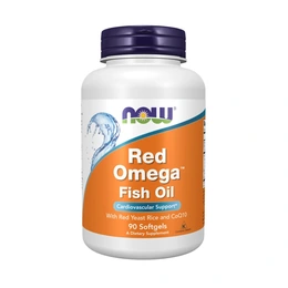 Витамины NOW Red omega Fish Oil With Red Yeast Rice and CoQ10 , 90 капсул - Сүрөт 1