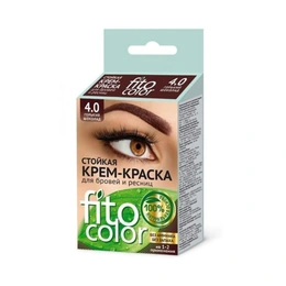 Крем-краска для бровей и ресниц Fitocolor, тон 4.0 горький шоколад, 2х2 мл - Сүрөт 1