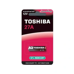 Батарейки Alkaline 27a 12v Toshiba, 1 шт - Сүрөт 1