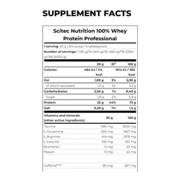 Протеин Scitec Nutrition 100% Whey Protein Professional, 920 г в ассортименте - Сүрөт 2