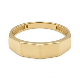 Кольцо в желтом золоте 585, размер 17,5, вес 1,99 г - Сүрөт 1