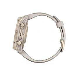 Смарт-часы Garmin Fenix 8 43 мм, Amoled Sapphire золотистый корпус, дымчато-серый ремешок - Сүрөт 3