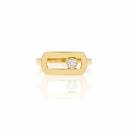 Кольцо в желтом золоте 585, размер 17,5, вес 3,56 г - Сүрөт 1