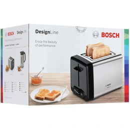 Тостер Bosch DesignLine TAT4P420 серебристый - Сүрөт 7
