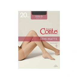 Колготки женские Conte solo, grafit, 20 ден, размер 3 - Сүрөт 1