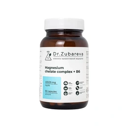 Минералы Dr. Zubareva Магний хелат + B6, 60 капсул - Сүрөт 1