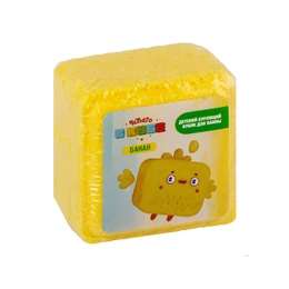 Детский бурлящий кубик для ванн Четверо в кубе банан, 90 г - Сүрөт 1
