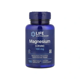 Добавка Life Extension Magnesium Citrate 100 mg, 100 капсул - Сүрөт 1