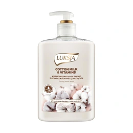 Крем-мыло Luksja Creamy с молочком хлопка и провитамином B5, 500 мл - Сүрөт 1