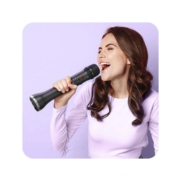 Микрофон Hoco DBK2 Cool karaoke microphone (Black) - Сүрөт 4