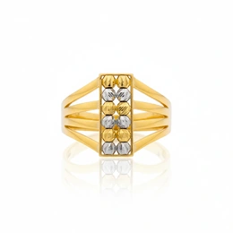 Кольцо в желтом золоте 585, размер 19, вес 3 г - Сүрөт 1