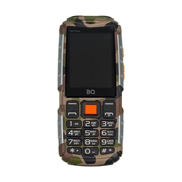 Мобильный телефон BQ 2430 Tank Power, серебристый камуфляж - Сүрөт 1