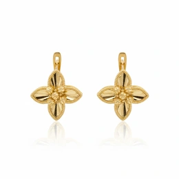 Серьги в желтом золоте 585, 4,22 грамм - Сүрөт 1