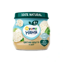 Пюре ФрутоНяня цветная капуста, 80 г - Сүрөт 1