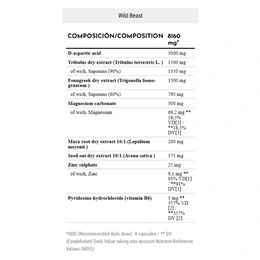Бустер тестостерона Zoomad Labs Wild Beast, 90 капсул - Сүрөт 2