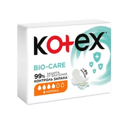 Гигиенические прокладки Bio-Care Normal Kotex, 8 шт - Сүрөт 1