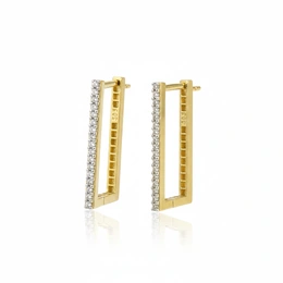 Серьги в желтом золоте 585, вес 3 г - Сүрөт 1