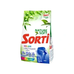 Стиральный порошок Sorti Color цветущий лен автомат, 2,4 кг - Сүрөт 1