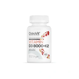 Витамин D3 OstroVit Vitamin D3 8000 + K2, 60 таблеток   - Сүрөт 1