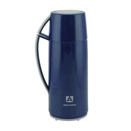 Термос вакуумный со стеклянной колбой Арктика, 1000 мл, синий - Сүрөт 1