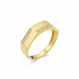 Кольцо в желтом золоте 585, размер 17,5, вес 2,43 г - Сүрөт 1