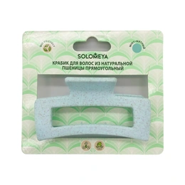 Крабик для волос Solomeya Straw Claw Hair Clip Rectangle Mint - Сүрөт 1