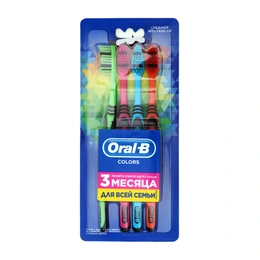 Зубные щетки Oral-B Colors, 4 шт - Сүрөт 1