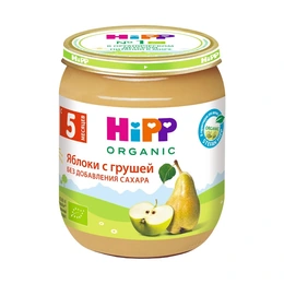 Пюре Hipp яблоко с грушей, 100 г - Сүрөт 1