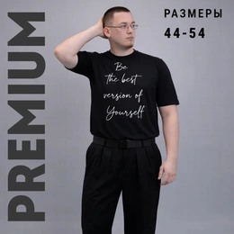 Футболка базовая унисекс "Лучшая версия себя", черная - Сүрөт 2