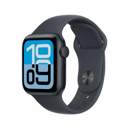 Apple Watch SE 3 GPS 44mm Midnight Aluminum Case with Midnight Sport Band – M/L - Сүрөт 1
