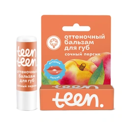 Оттеночный бальзам для губ Teen Teen Сочный персик, 3.5 г - Сүрөт 1