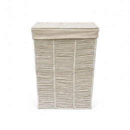 Корзина плетеная квадратная для хранения белья - Сүрөт 1