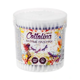 Ватные палочки Cottolina Чистовье, 200 шт - Сүрөт 1
