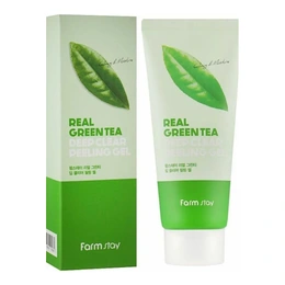 Пилинг-скатка Real Green Tea Clear Peeling Gel FarmStay, 100 мл - Сүрөт 1