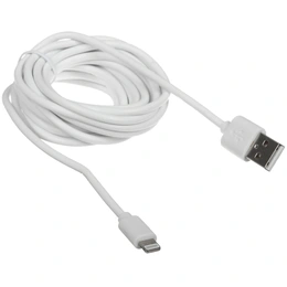 Кабель Aceline Lightning 8-pin - USB Type-A белый 3 м - Сүрөт 1