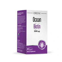 Добавка ORZAX Ocean Biotin 5000 mcg, 60 капсул - Сүрөт 1