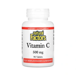 Добавка Natural Factors Vitamin C, 90 таблеток - Сүрөт 1